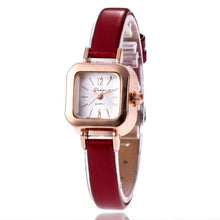 Load image into Gallery viewer, Women&#39;s Elegant Synthetic Leather Square Wrist Quartz Watch Women Fashion Analog Bangle Watch Band Bracelet