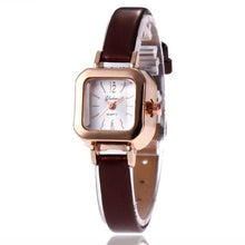 Load image into Gallery viewer, Women&#39;s Elegant Synthetic Leather Square Wrist Quartz Watch Women Fashion Analog Bangle Watch Band Bracelet