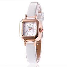 Load image into Gallery viewer, Women&#39;s Elegant Synthetic Leather Square Wrist Quartz Watch Women Fashion Analog Bangle Watch Band Bracelet