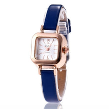 Load image into Gallery viewer, Women&#39;s Elegant Synthetic Leather Square Wrist Quartz Watch Women Fashion Analog Bangle Watch Band Bracelet
