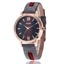 Load image into Gallery viewer, Quartz Wristwatch Artificial Leather Round Quartz Pin Buckle WristWatches Vintage Ladies Watch Irregular Clock  Female